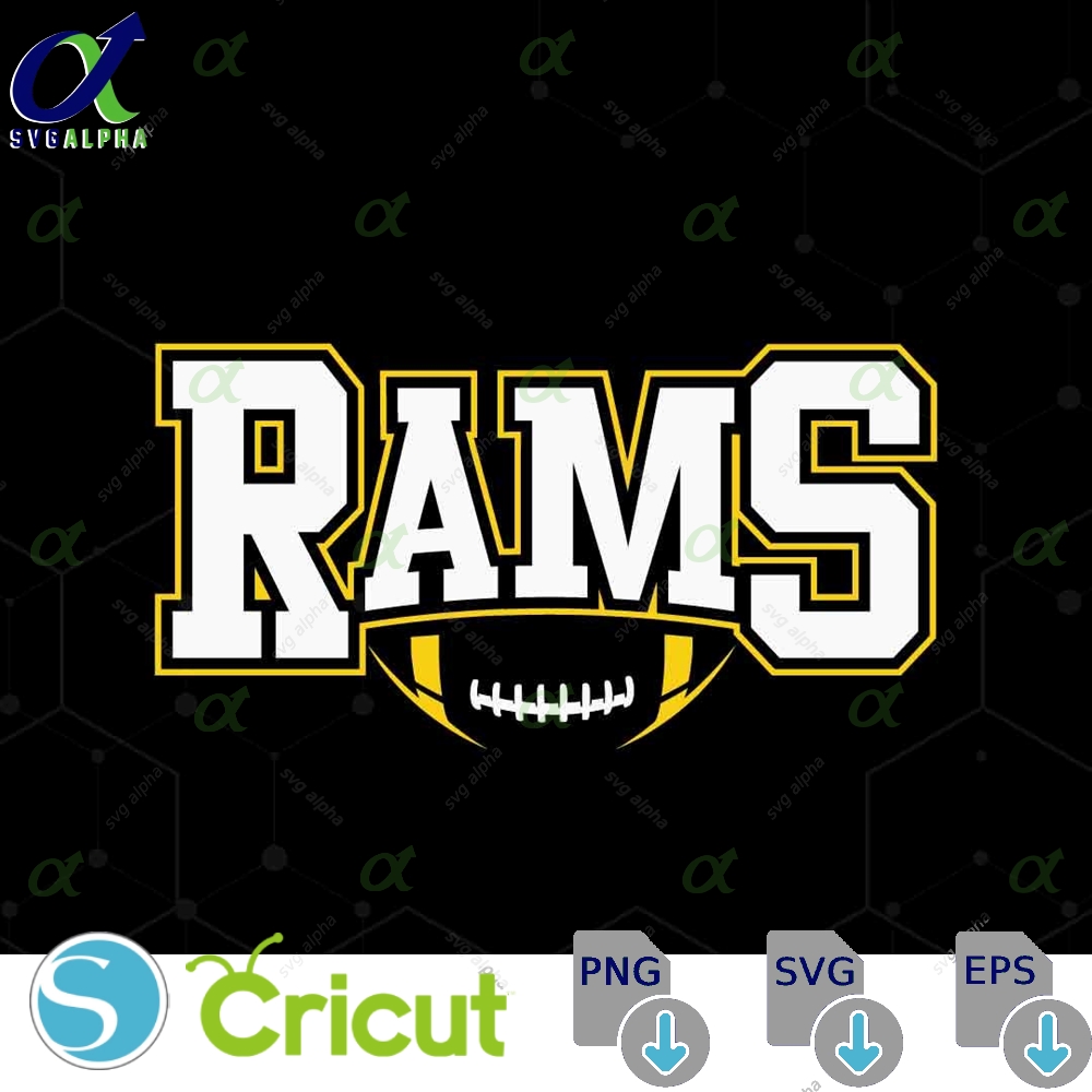 Rams Mascot Svg Png Rams Football Svg Varsity Rams Shirt School Spirit Mascot Svg Football Sublimation Designs Football Mom